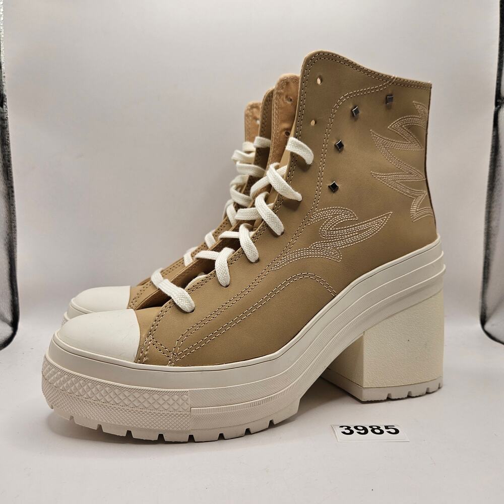 CONVERSE MEN'S 9.5 WOMEN'S 11.5 CHUCK 70 DE LUXE HEEL WESTERN GLAM A15470C NWOB